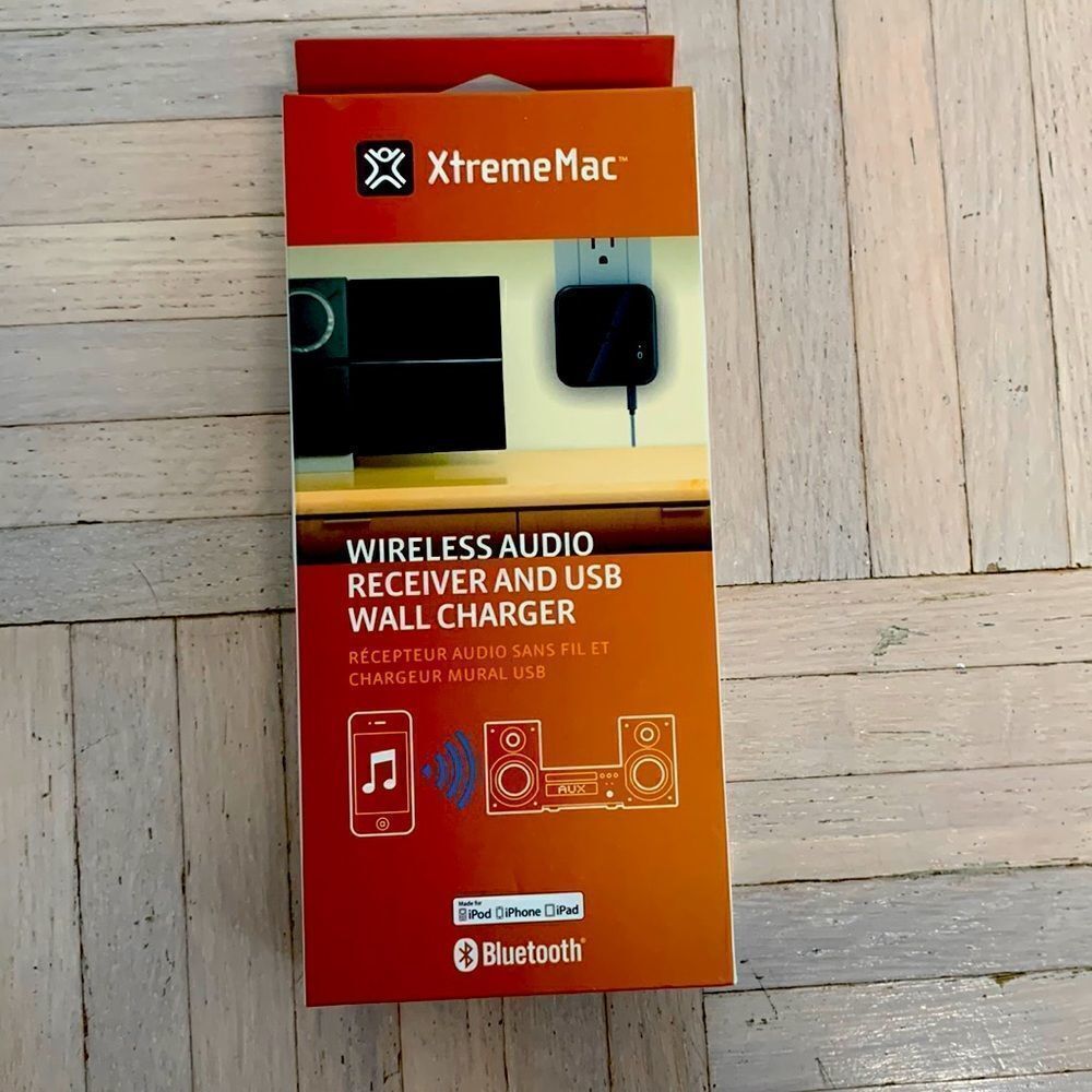 XtremeMac wireless audio receiver and usb wall charger new in box